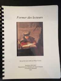 Recueil de textes séminaires FRA6610 : Former des Lecteurs 
