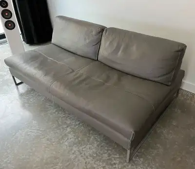Gamma Sunset 3 seat leather Sofa Lounger Sleeper, View more