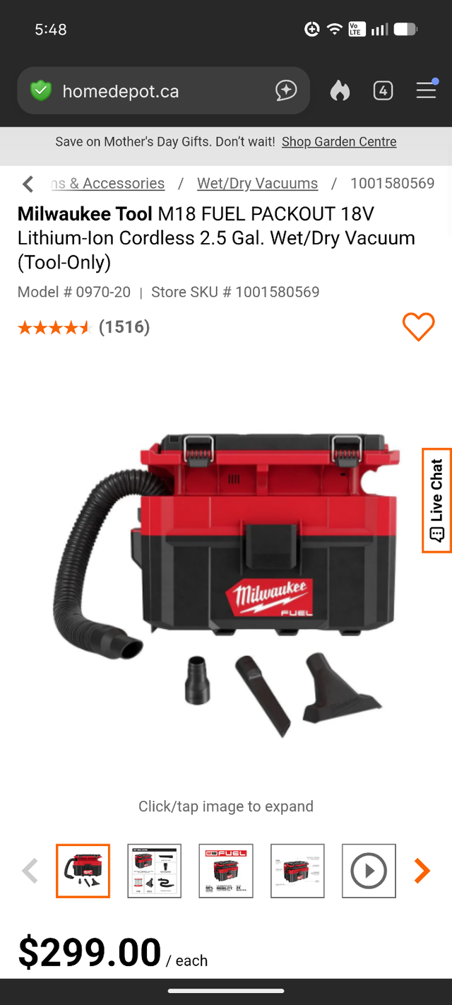 Milwaukee M18 Fuel Packout 2.5 Gallon Vacuum in Power Tools in City of Toronto - Image 5