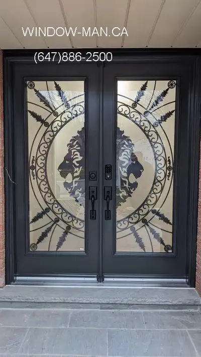 Wrought Door Iron Double Front  No middle man, View more