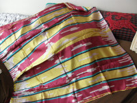 Uzbek Ikat silk fabric