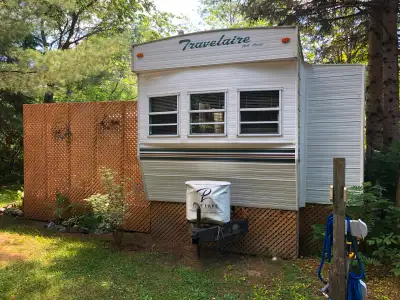 Selling our park model located in beautiful Bent River, Rosseau. Trailer comes with deck, shed BBQ &...