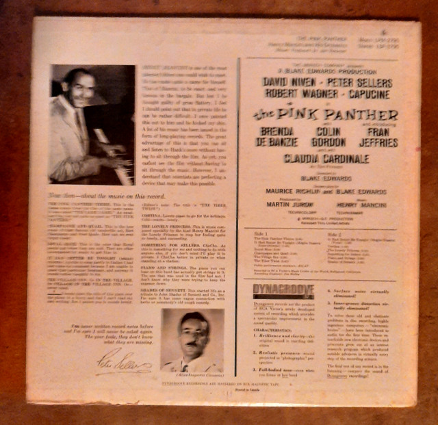 Vintage LP The Pink Panther by Henry Mancini in Arts & Collectibles in Owen Sound - Image 4