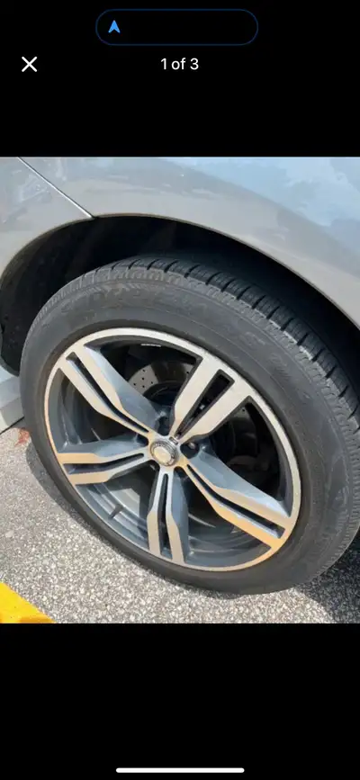 -Used OEM Forged BMW 20" Double Spoke Bi-colour -Staggered, two front ones are 20"x8.5"xET25 & two b...