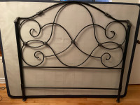 Queen size metal frame with rails