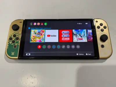 Nintendo Switch OLED zelda console pas de dock, View more