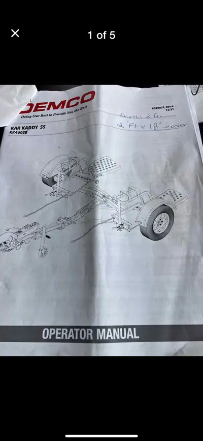 Brand new, never used. Vehicle transport.