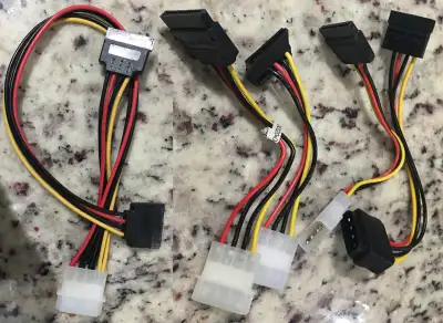 ($5 each) 5x 4-pin Molex to SATA Power Converter, View more