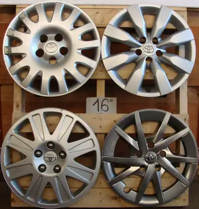 Enjoliveurs d'origine Toyota 12"-13"-14"-15"-16"-17" Pièces individuelles, pas de set complet. En di...