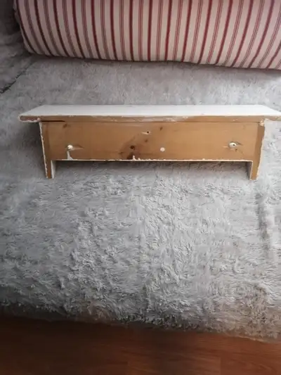 Single wooden shelf, View more