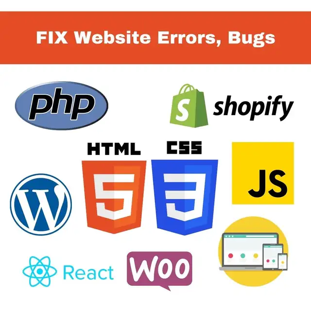 I Will Fix Website Bugs, Errors & Design Issues64855361632897120