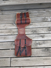 Hand made leather saddle bags