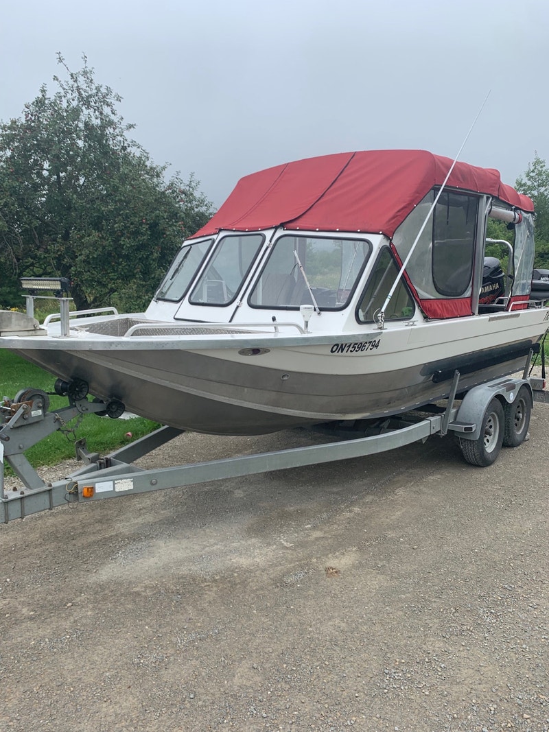 22’ Customweld heavy gauge aluminum boat Powerboats & Motorboats Owen Sound Kijiji