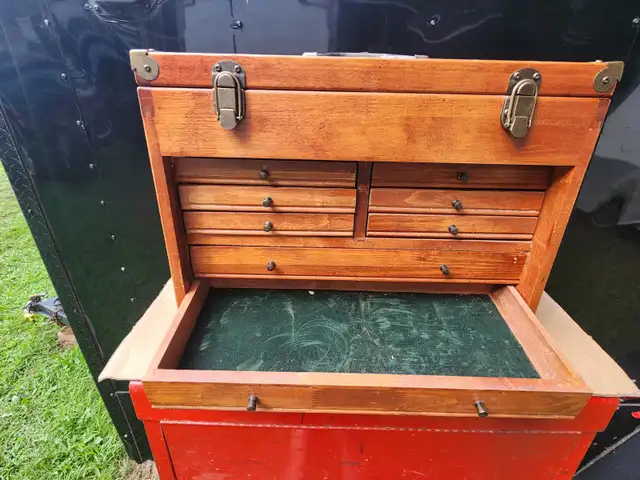 Wood Machinist 8 Drawers Tool Chest With Felth In All The Drawer in Tool Storage & Benches in Windsor Region - Image 9