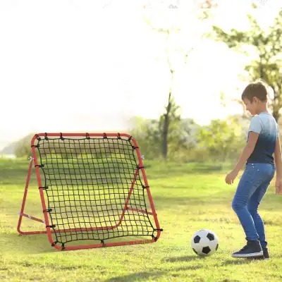 Volleyball Rebounder Net Football Training Aid Kickback Target Play Red Features: • High-quality pow...
