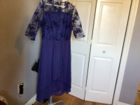 Formal navy lace dress-never worn