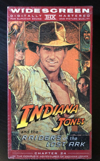 VHS - Indiana Jones & Raiders Lost Ark  (widescreen, en anglais)