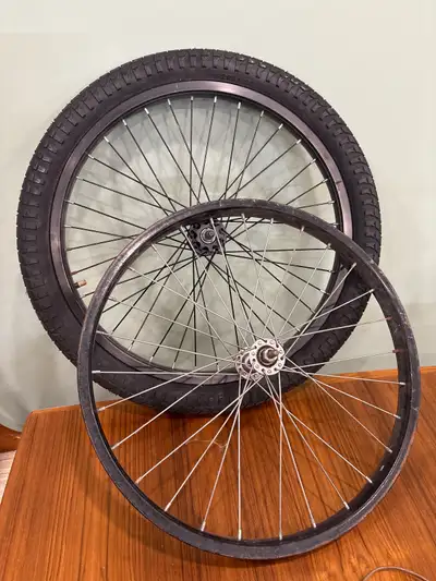 BMX 20 inch rear and front rims, tire and tube, View more