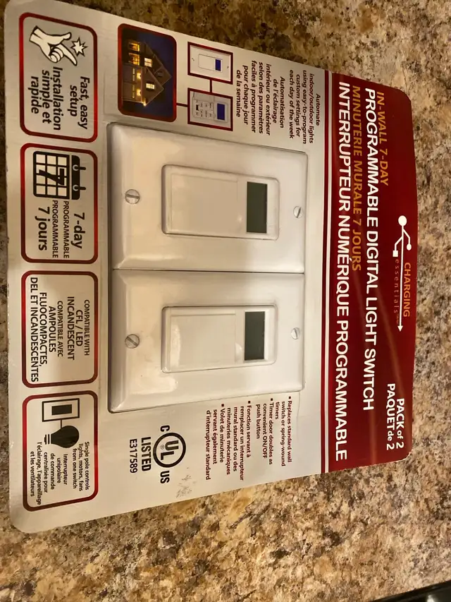 NEW Charging Essentials Digital Light Switch