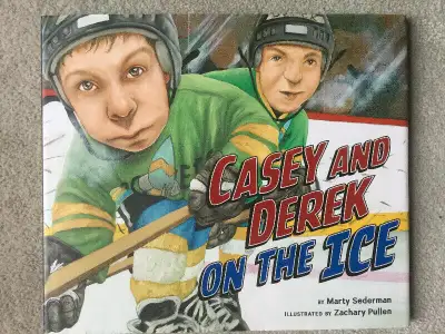 75% OFF - NEW HARDCOVER HOCKEY BOOK - CASEY AND DEREK ON THE ICE, View more