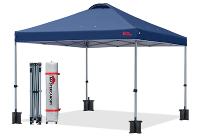 MASTERCANOPY Heavy-Duty Pop-up Canopy, 10x10, Navy Blue - NEW, View more
