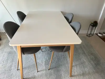 Dining table + 4 chairs brand new !, View more