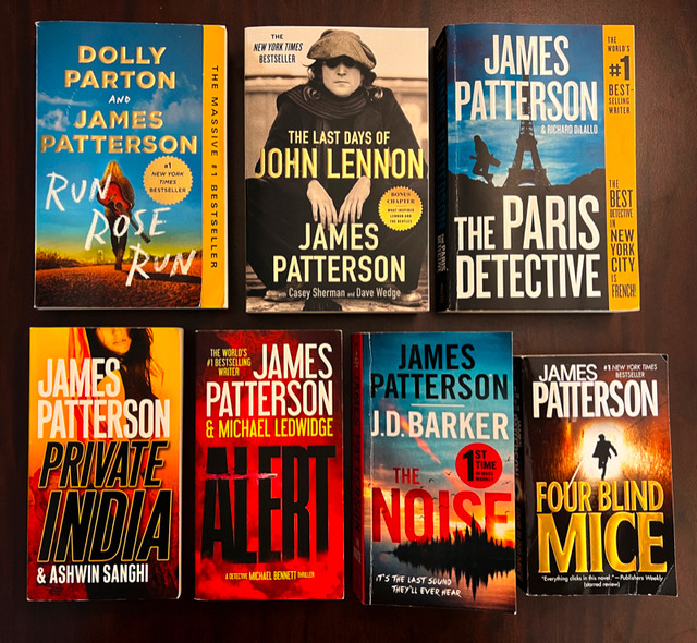 James Patterson Books - Novels - 14 in Total - $2 Each in Fiction in Bedford