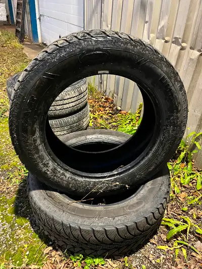 Selling Set of 2 Goodyear UltraGrip Ice snow tires for $80 235/60 R18 Still lots of tread left Call...