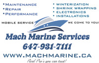 Marine technician boat repair mechanic