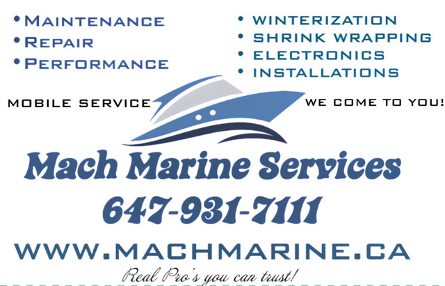 Marine technician boat repair mechanic in Other in Mississauga / Peel Region