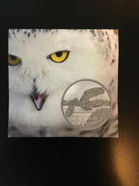 2014 Snowy Owl 50 Dollar Pure Silver coin x2 