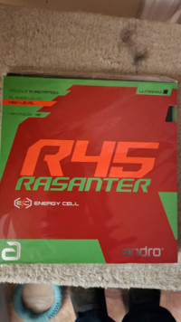 Brand new Andro Rasanter R45 table tennis rubber