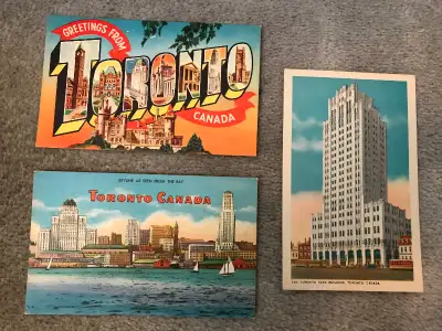 Vintage Toronto Post Cards, Skyline, Toronto Star Building, View more