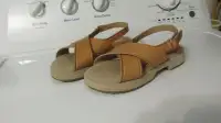 Sandales ZARA en cuir, fillette grandeur 1-2