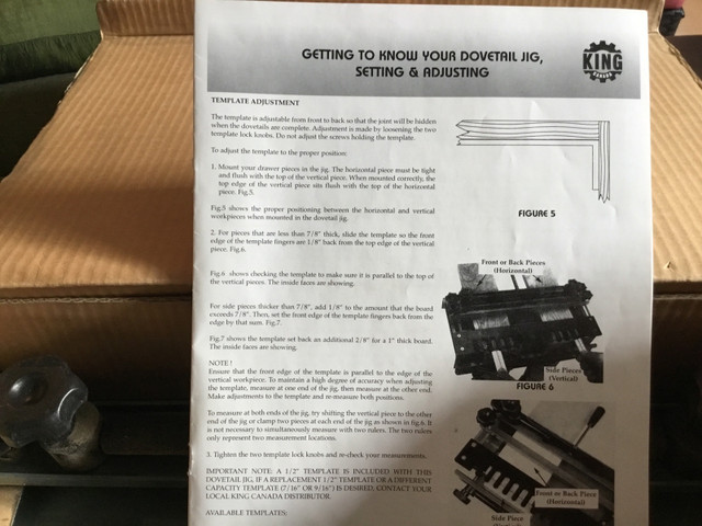 King 12” Dovetail Jig in Other in Ottawa - Image 3