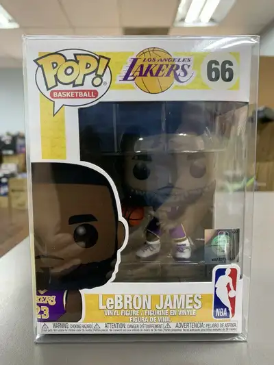 Funko Pop Basketball/LA Lakers/Lebron James#66 Vinyl w/Protector, View more
