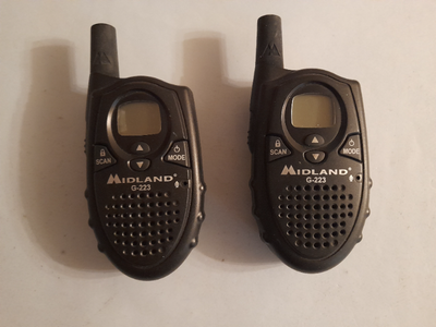 Set of 2 x Midland G-223 Walkie-Talkie Radios-No Charger, View more