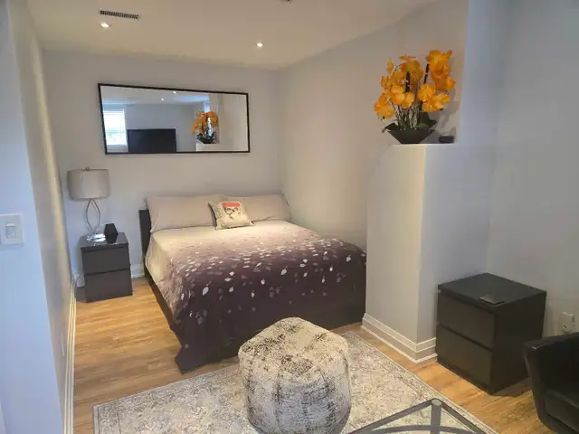 1-bedroom furnished basement apartment