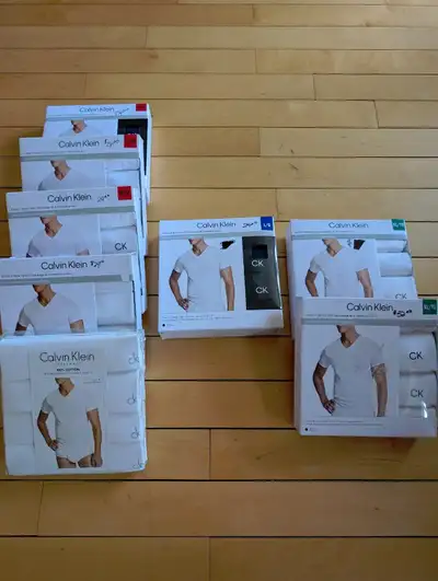 T-Shirts, Men's 4-Pack Calvin Klein, Med. Large, XL, BNIP, -$20., View more