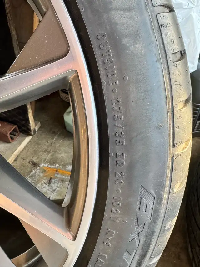  (5x120) Staggered 20 inch BMW Rims and Continental Tires in Tires & Rims in Guelph - Image 6