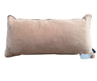 Pillow, Decorative, with printed writing "DREAM" on it