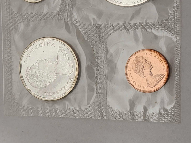 1965 Proof-like Canadian Coins Set Dollar 50 25 10 5  1 Cents dans Art et objets de collection  à Ville de Toronto - Image 3