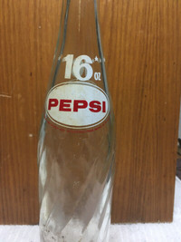 PEPSI COLA 16 ounce bottles. There are 3. 5.00 each VINTAGE