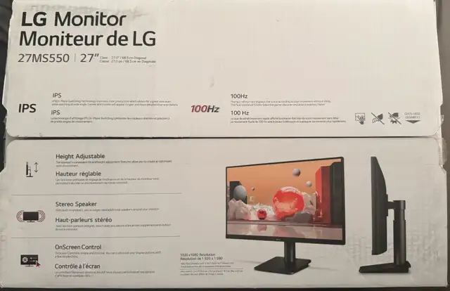 LG 27 inch FHD Monitor (27MS550) for Sale63871130468353121