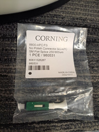 Fiber optic connector Corning 8800 APC/FS no polish