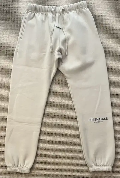 "Essentials". Fear of God Track Pants. Beige/ Cream. Received as a gift. Cannot guarantee authentic....
