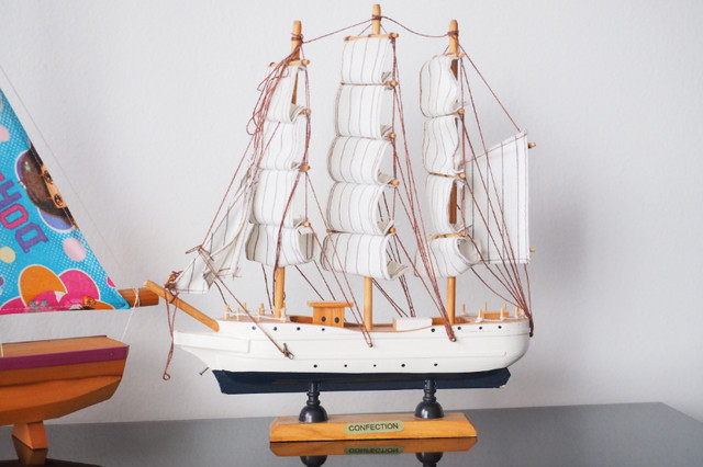 Maquettes de bateaux en bois 3 ships wooden models dans Jouets et jeux  à Ville de Montréal - Image 4