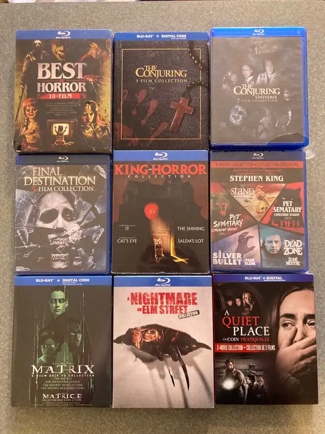 New Horror Halloween bluray sets The Conjuring  Matrix
