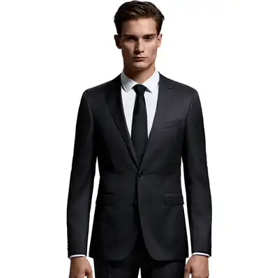 Hugo boss black suit jacket 42R, View more