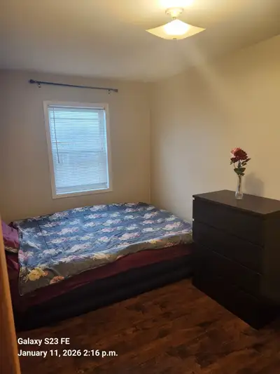 8 x10 approximately bedroom for rent. February 1st $675 per month due 1 day prior to first of month....